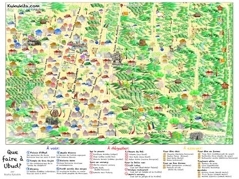 Ubud Map and 33 recommendations « Press (La Gazette de Bali) em 2025