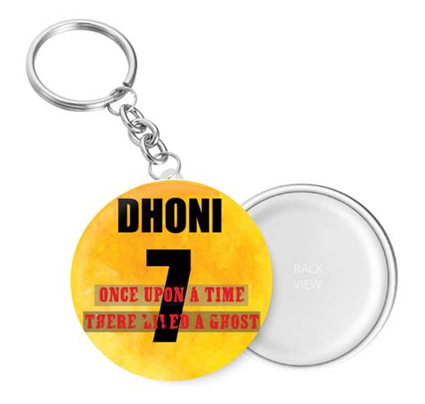 One Upon A Time I Dhoni I CSK I Farewell DHONI I Key Chain – Peacockride