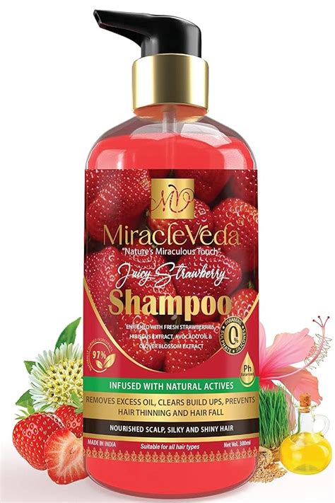 Buy Miracleveda Juicy Strawberry Shampoo for Refreshed scalp & silky ...