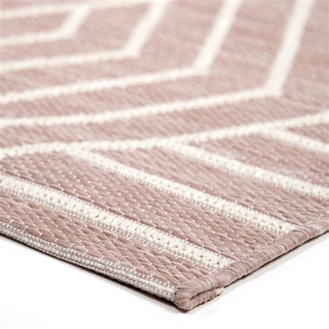 Orian Rugs Jersey Home Hexabulous 5 X 8 (ft) Blush Indoor/Outdoor ...