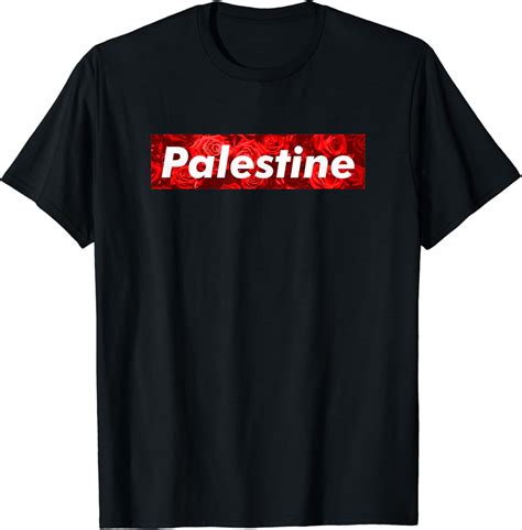 Buy Red Palestine Free Palestine Free Gaza Flag Arabic T-Shirt Online ...