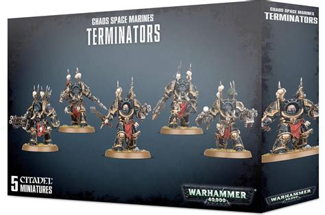 Games Workshop Warhammer 40000 Chaos Space Marines Terminators • Pris