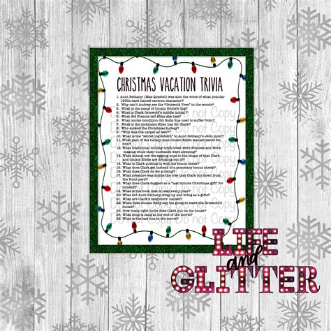 Christmas Vacation Trivia Board Game Web National Lampoon’s Christmas ...