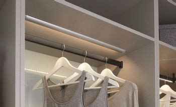 Wardrobe Hanger Rail, Aluminium with Anti-skid Rubber Coating (Rail ...