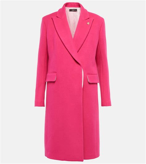 Wool-blend coat in pink - Amiri | Mytheresa