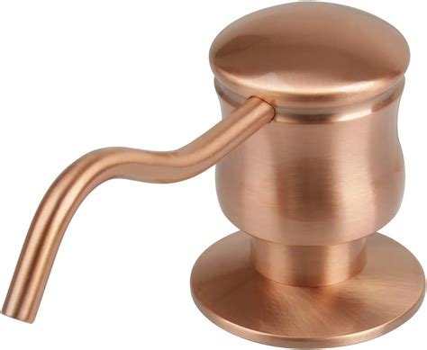 Buy Copper Soap Dispenser for Kitchen Sink, Brass Body Construction ...