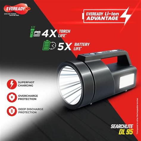 EVEREADY DL 95 6 hrs Torch Emergency Light Price in India - Buy ...
