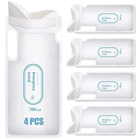 Portable Urinals Bag for Men Women, S SMAZINSTAR Emergency Disposable ...