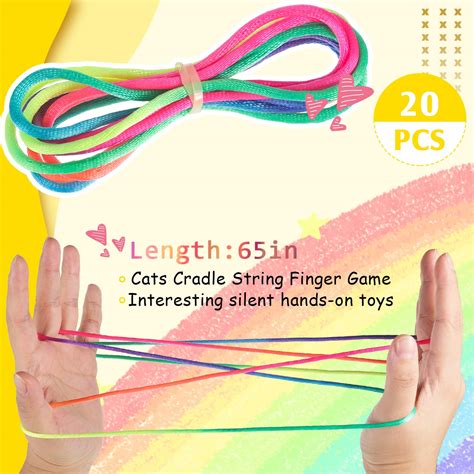 Snapklik.com : 20 Pieces Cats Cradle String Finger String Toy Supplies ...