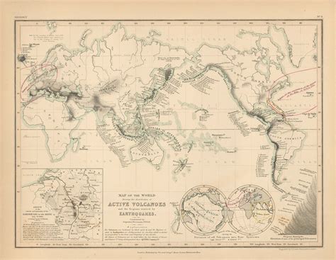 Milner's 1850 Map of the World (Showing the Distribution of Active ...