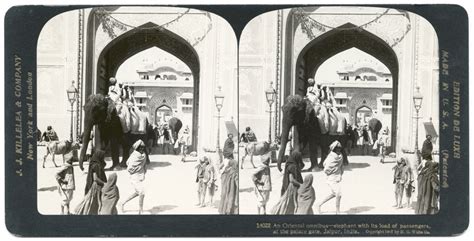 India Jaipur C1907 NAn Oriental Omnibus - Elephant with Its Load of ...