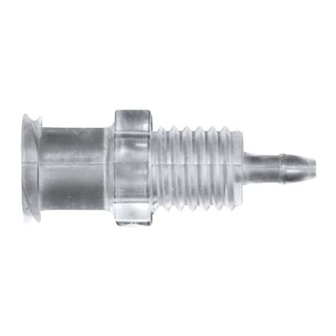 Cole-Parmer® Cleanroom Panel-Mount Female Luer to Hose Barb Fittings ...