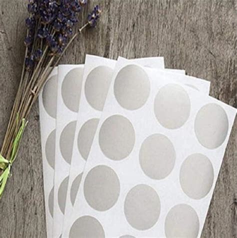 True-Ally 225 Piece Metallic Silver Color 1 Inch Round Dot Sticker Self ...