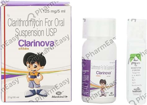 Clarinova 125 MG/5ML Dry Syrup (30): Uses, Side Effects, Price & Dosage ...