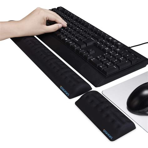 Memory Foam Keyboard Wrist Rest& Mouse Wrist Rest KIT, Ergonomic Hand ...