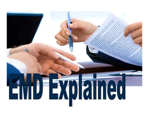 What Is An Emd Receipt Real Estate at Sara Sells blog