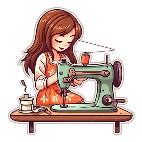 Sewing Machine Cartoon 的图像结果
