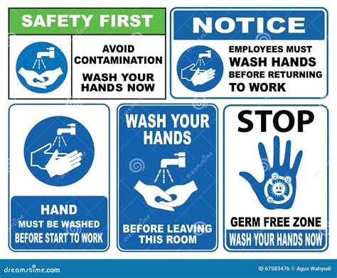 Wash your hands sign stock illustration. Illustration of disinfection ...