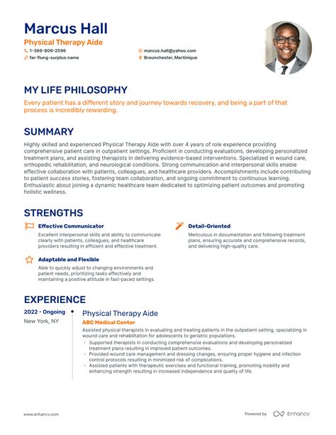 3 Successful Physical Therapy Aide Resume Examples And Writing Tips for ...