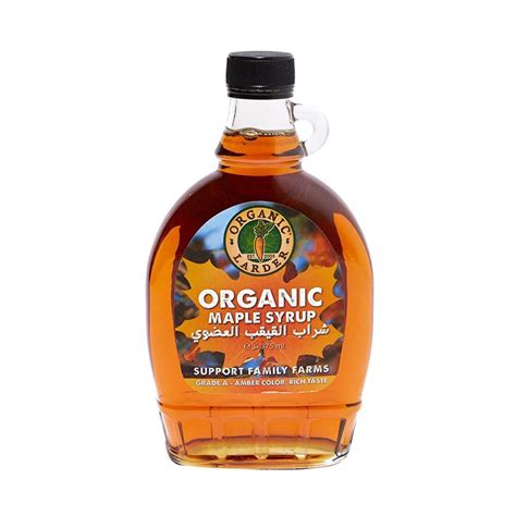 ORGANIC LARDER Maple Syrup, Grade A, Amber Color, 375ml - Organic, Veg