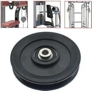 LCARNO 4" 1 Universal Nylon Pulley Wheel Bearing Pulley Wheel Multi ...