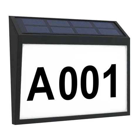 Solar-Powered Address Sign Waterproof LED Light – misolikeo