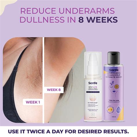 Sanfe Spotlite Fresh & Bright Kit For Dark Underarms, Inner Thighs and ...