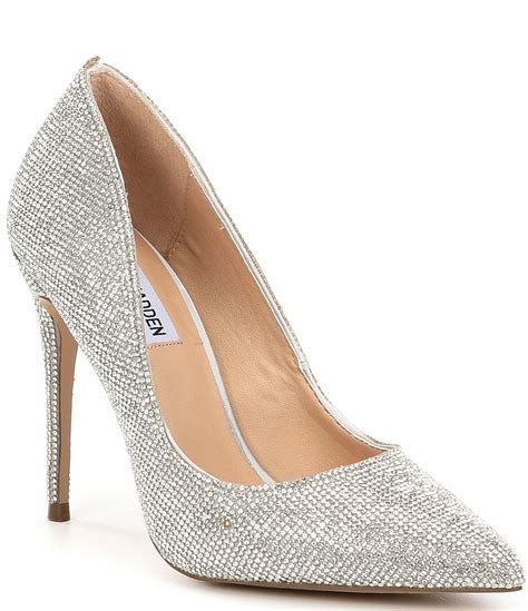 Steve Madden Daisie Crystal Jeweled Pointed Toe Pumps | Dillard's in ...