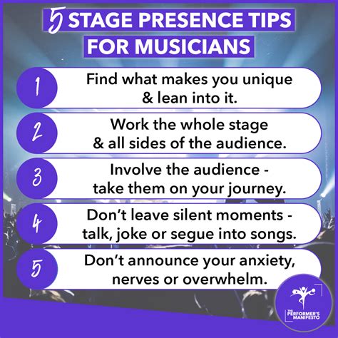 Amplify Your Stage Presence – 5 Essential Tips for Musicians – The ...