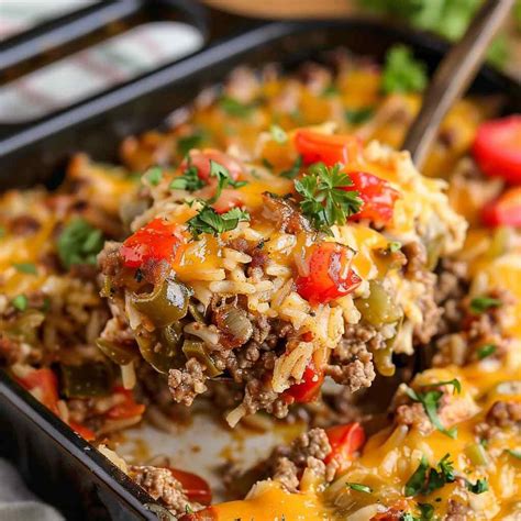 Stuffed Bell Pepper Casserole - Quick Homemade Recipes
