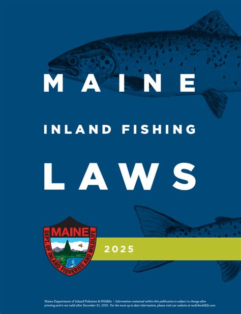 Maine's 2025 Fishing Laws now available online - download a copy today!