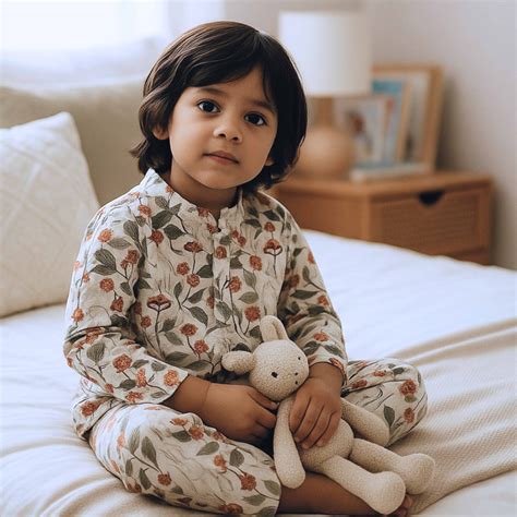 Night Suit Set - Buy Bamboo Muslin Nightsuit Online | Cocoon Care