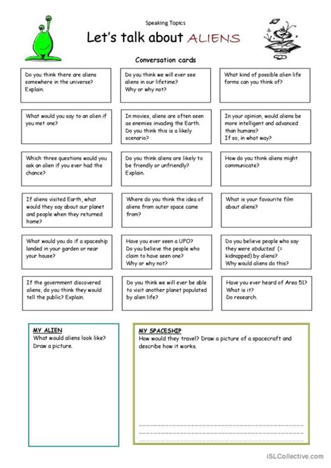 Alien Talk Worksheet 的图像结果