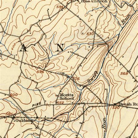 Gettysburg, PA (1908, 62500-Scale) Map by United States Geological ...