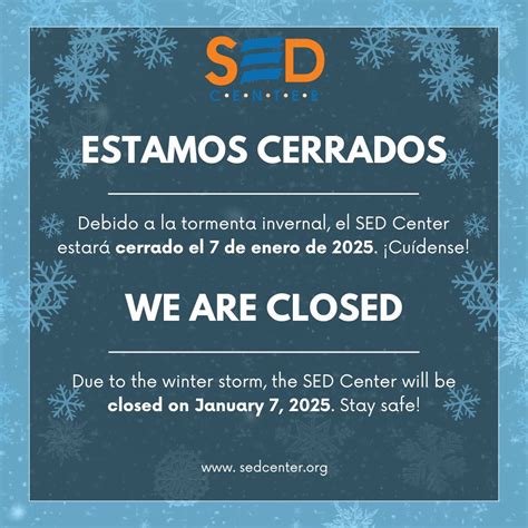 January 07th, 2025 - SPANISH EDUCATION DEVELOPMENT (SED) CENTER
