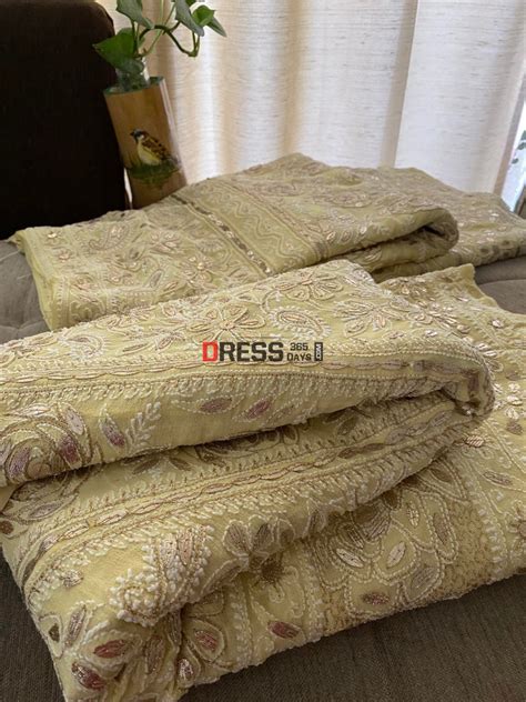 Lemon Yellow Gota Patti Chikankari Lehenga Set – Dress365days