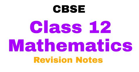 Image result for Class 12 Maths Chapter Names
