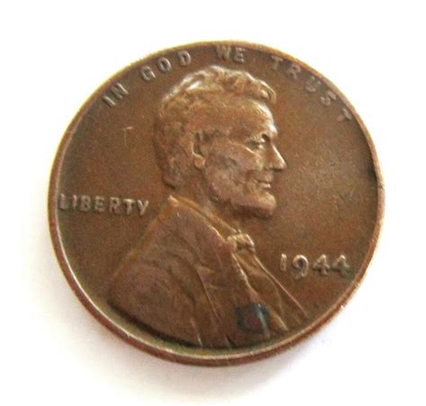 Vintage 1944 Lincoln Penny Copper Wheat One Cent Penny Full Date, Fine+ ...