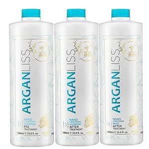 Buy GLOBAL AMAZON SECRETS Arganliss Keratin Pre Shampoo 1000ml+Post ...