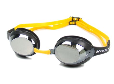 Buy Speedo Merit Mirror Swimming Goggles, Senior (Black/Smoke) Online ...