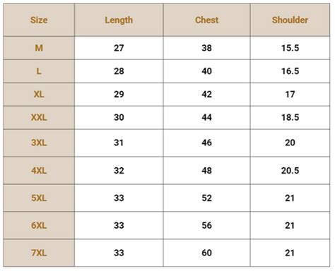 Size Chart – Bull8 Clothing
