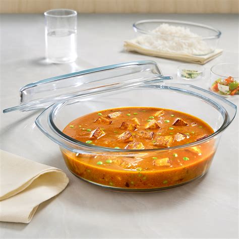 Buy Round Casserole w Lid 700 ml at Best Price Online in India - Borosil