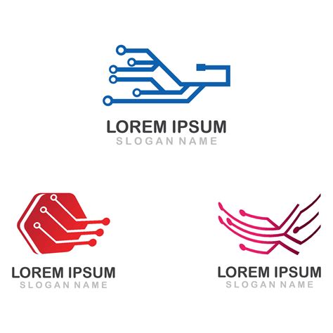 Technology Logo Template Design, Emblem, Design circuit Concept ...