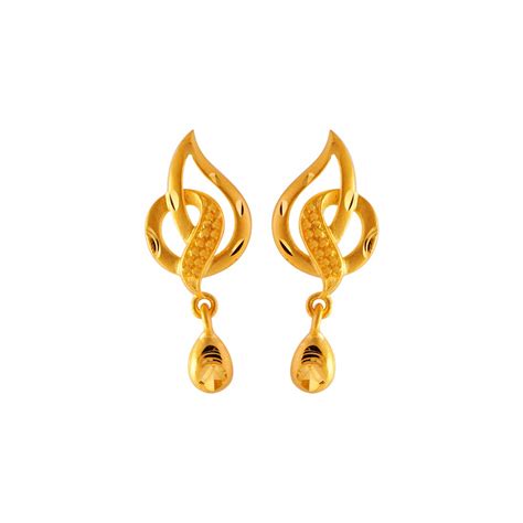 Buy P.C. Chandra Jewellers Metal 22k (916) Yellow Gold Clip-on Earrings ...