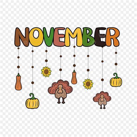 November Turkey Clip Art