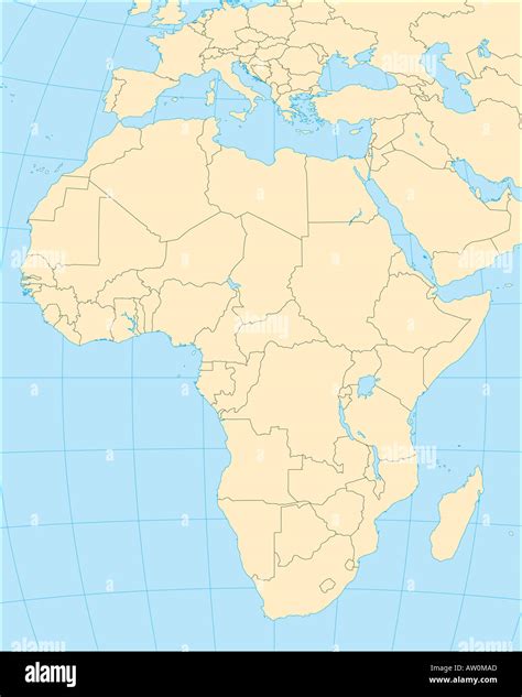 Map of Africa Stock Photo - Alamy