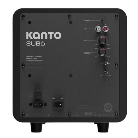 Buy the Kanto SUB6 Powered Subwoofer For Deep Bass