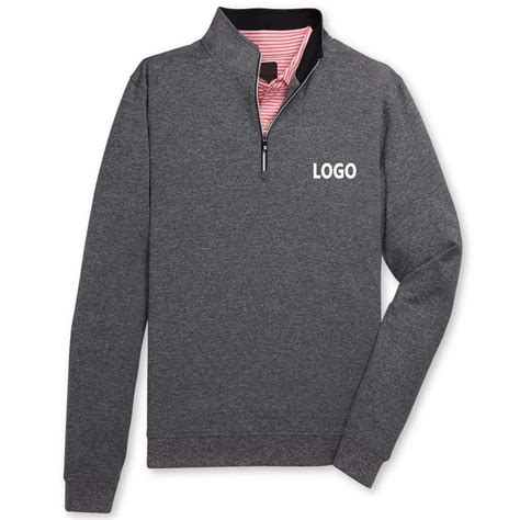 Custom Logo Design High Quality Athletic Quarter 1/4 Zip Golf Pullovers ...