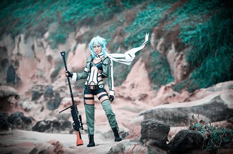 Shino Asada Sword Art Online Cosplay HD Wallpaper Spotlight