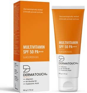 Dermatouch Sunscreen - SPF 50 PA+++ Multivitamin Gel | UVA-UVB ...